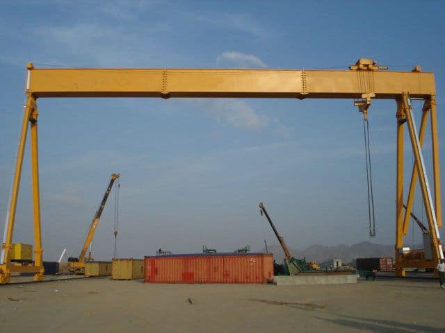Factory supply single girder gantry crane with CD hoist